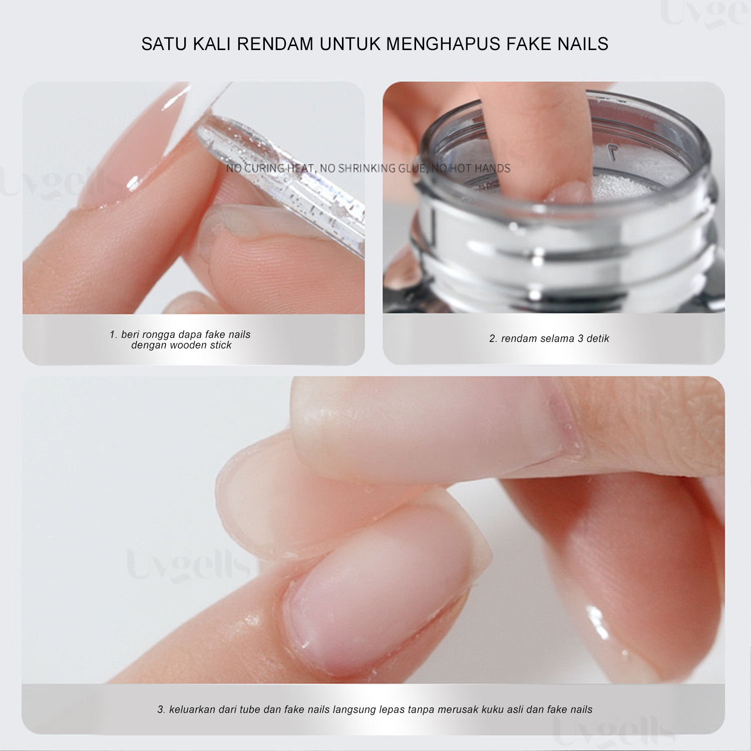 UVGELLS BYE BYE NAILS – SPONGE TUBE REMOVER / Universal Nails Remover - Image 4