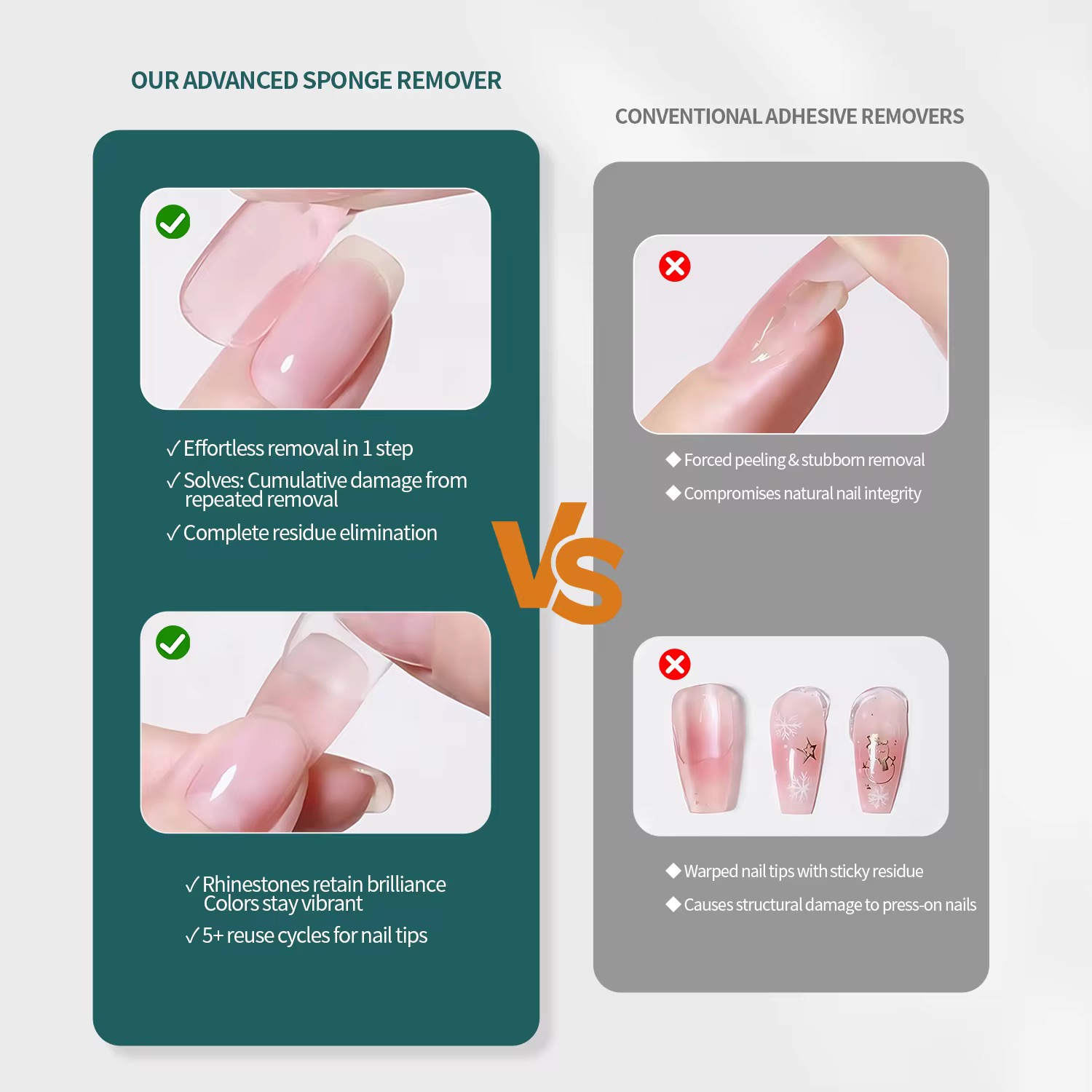 UVGELLS BYE BYE NAILS – SPONGE TUBE REMOVER / Universal Nails Remover - Image 5