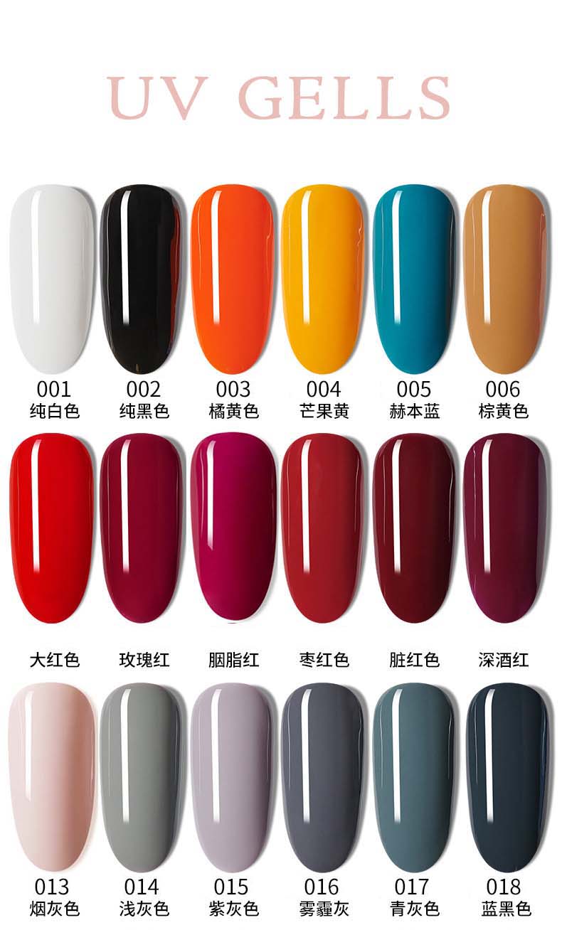 ORIGINAL UVGELLS SET 90PCS Nail Polish Gel Nail Color - Image 5