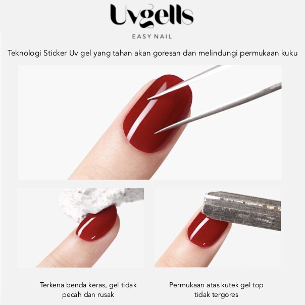 Uvgells LITE editions - Teknology Nail Sticker Gel Art - Image 2