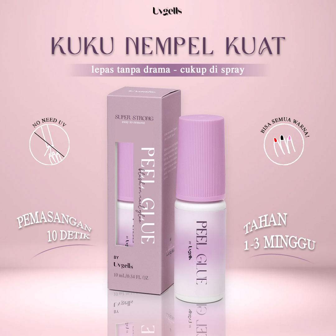 Peel-Off Nail Glue – Uvgells Blush-on glue Super Strong & Easy Removal